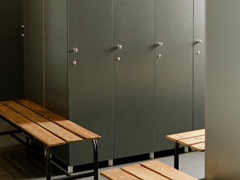 The Zeppelin — heavy-duty workplace lockers, wood-fronted and steel-framed